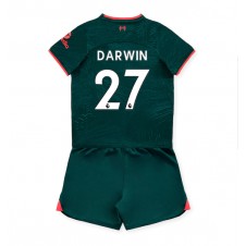 Liverpool Darwin Nunez #27 Tredjeställ Barn 2022-23 Korta ärmar (+ Korta byxor)